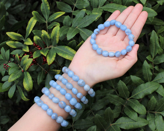 Angelite Tumbled Gemstone Bracelet