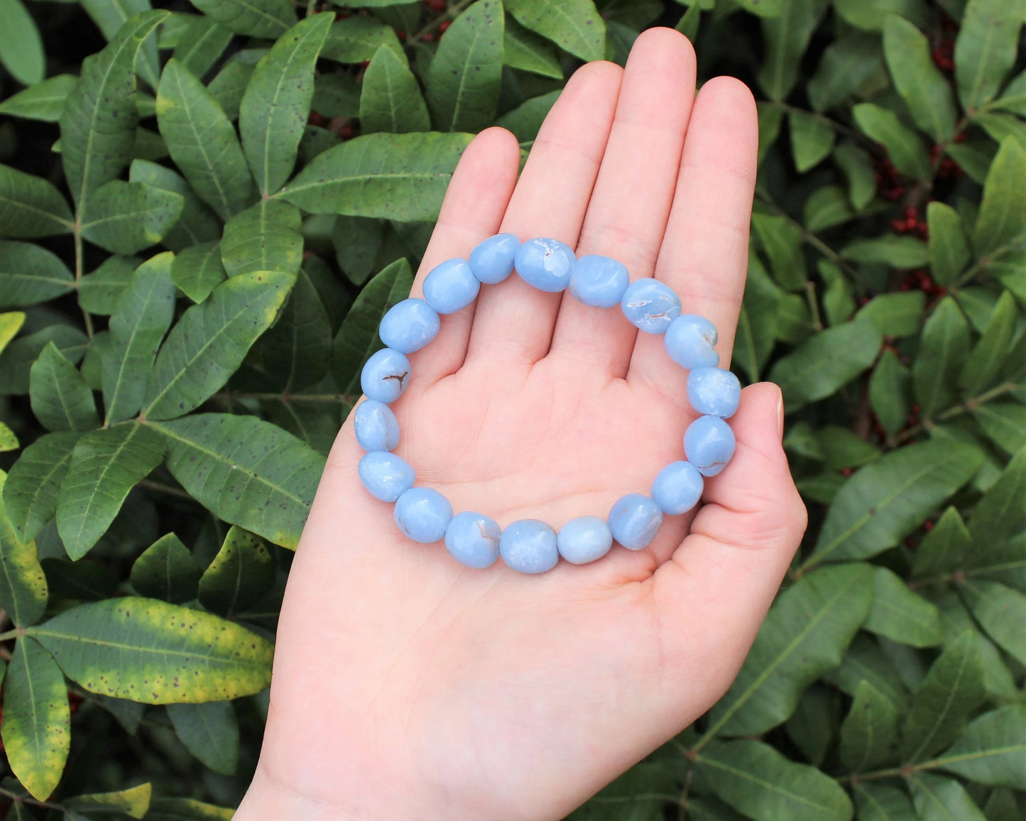 Angelite Tumbled Gemstone Bracelet