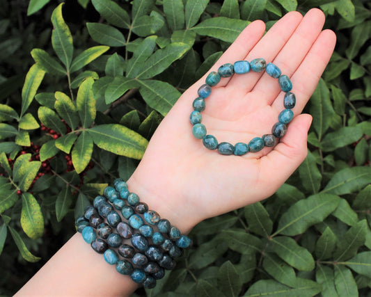 Apatite Tumbled Gemstone Bracelet