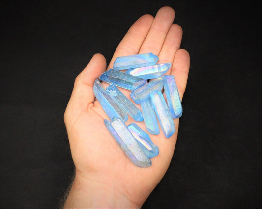 Aqua Aura Crystal Points