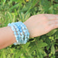 Aquamarine Tumbled Gemstone Bracelet