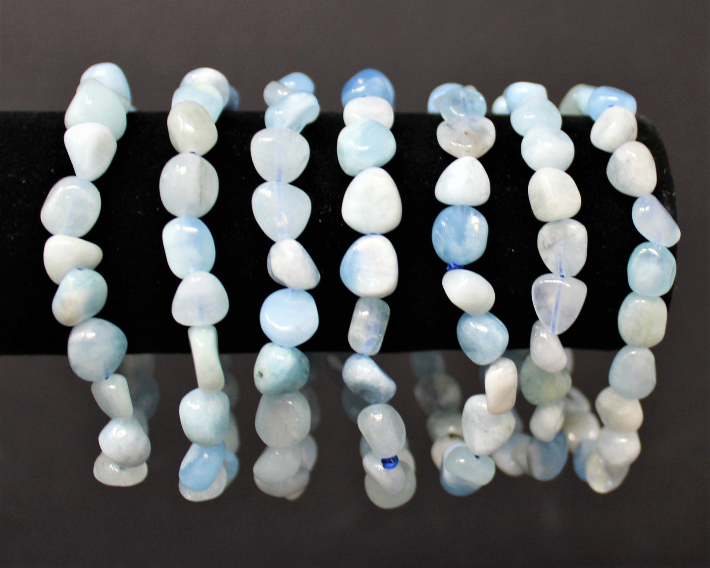 Aquamarine Tumbled Gemstone Bracelet