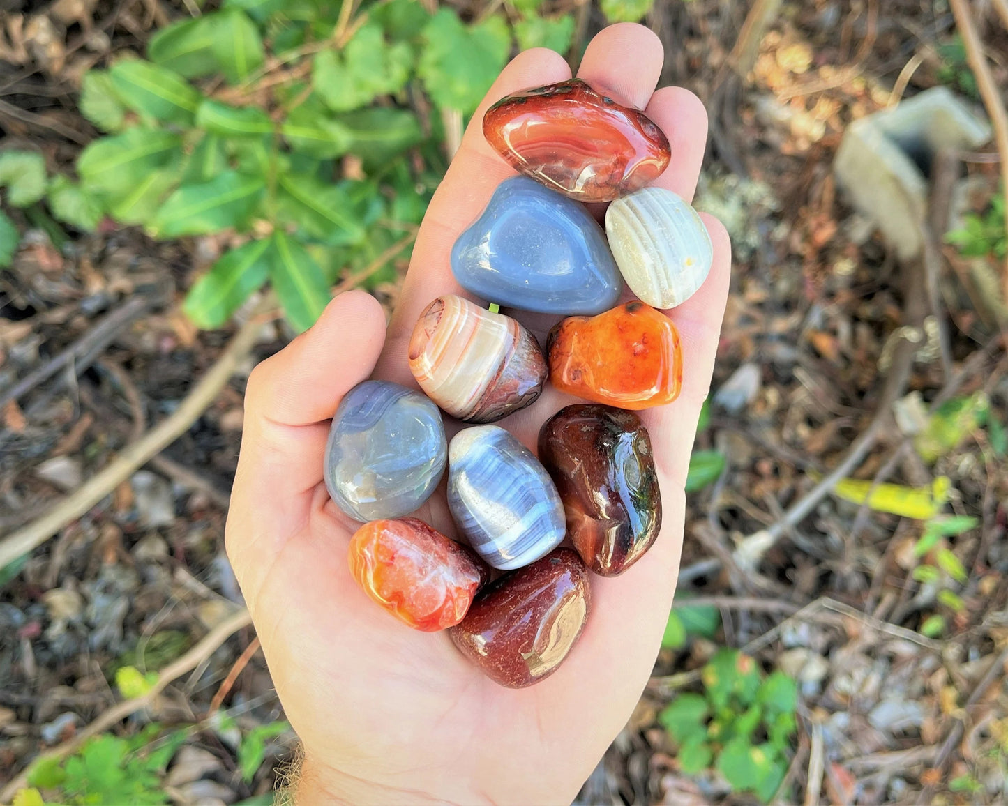 Assorted Mix Tumbled Agate Stones