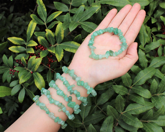 Aventurine Chip Stretch Bracelet