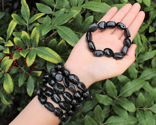 Obsidian Tumbled Gemstone Bracelet