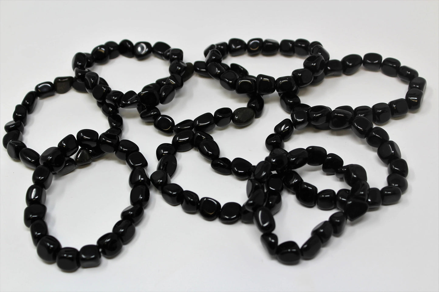 Obsidian Tumbled Gemstone Bracelet