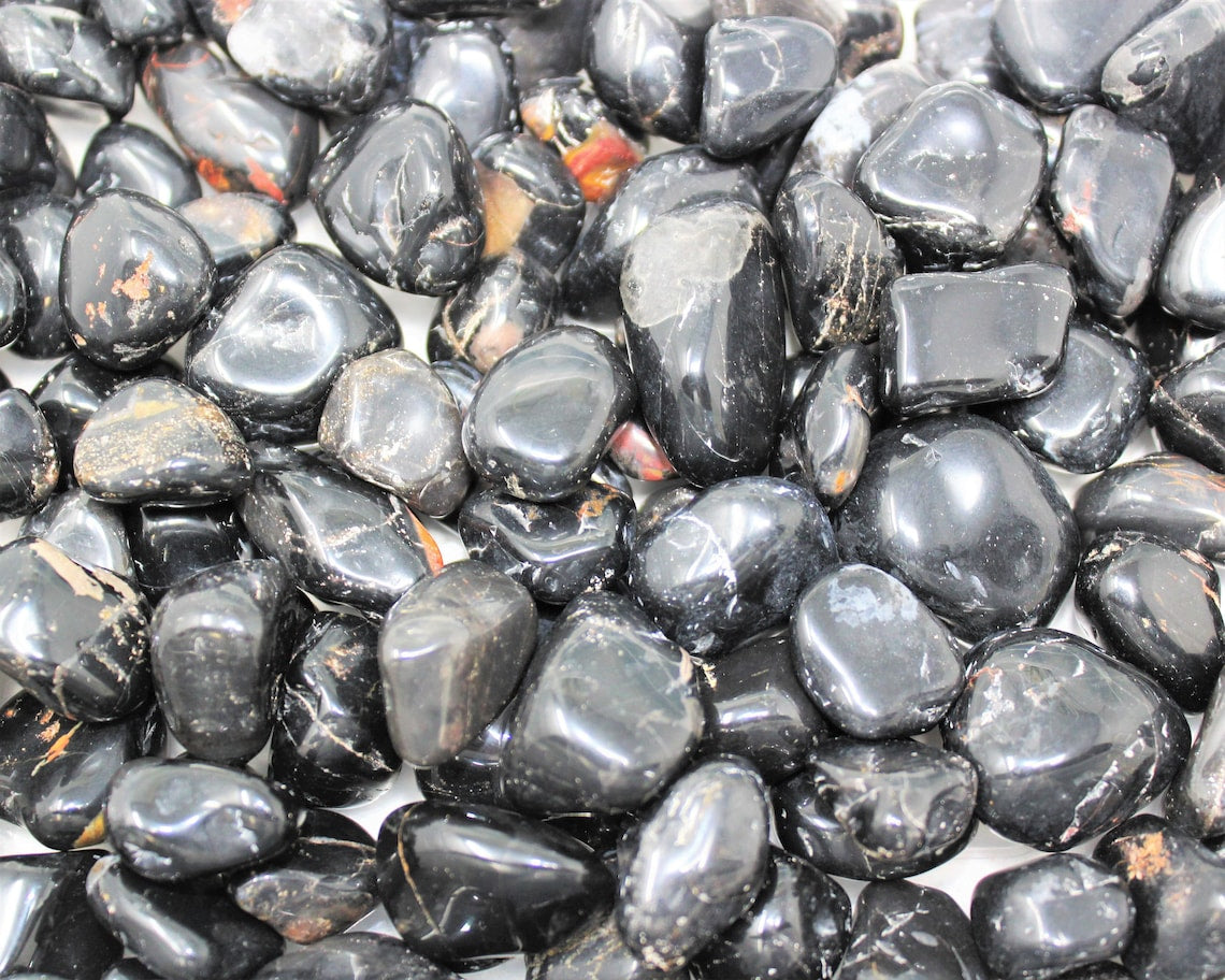 Dark Onyx Tumbled Stones