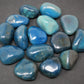 Teal Agate Assorted Tumbled Stones