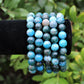 Blue Apatite Bead Bracelet