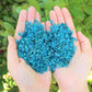 Blue Apatite Semi Tumbled Gemstone Mini Chips