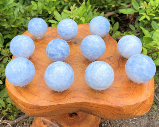 Calcite Crystal Sphere With Stand