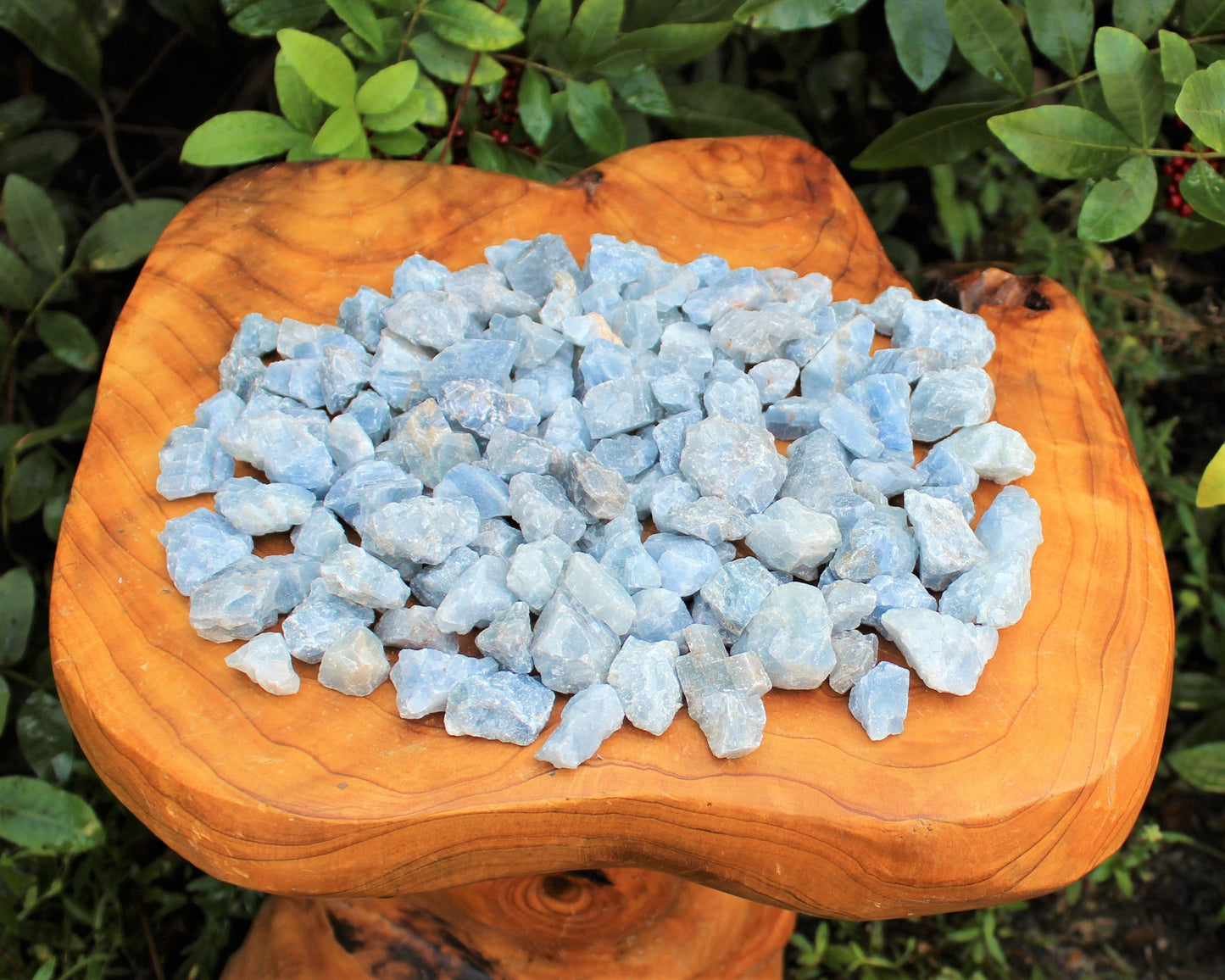 Blue Calcite Rough Natural Chips