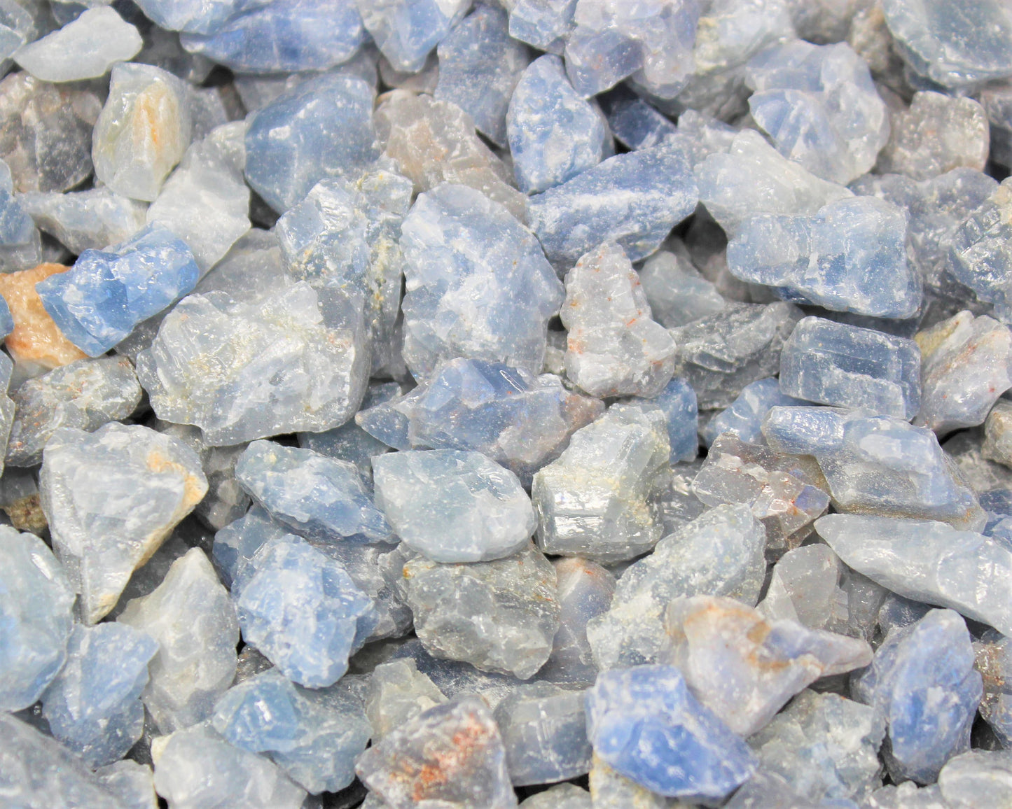 Blue Calcite Rough Natural Chips