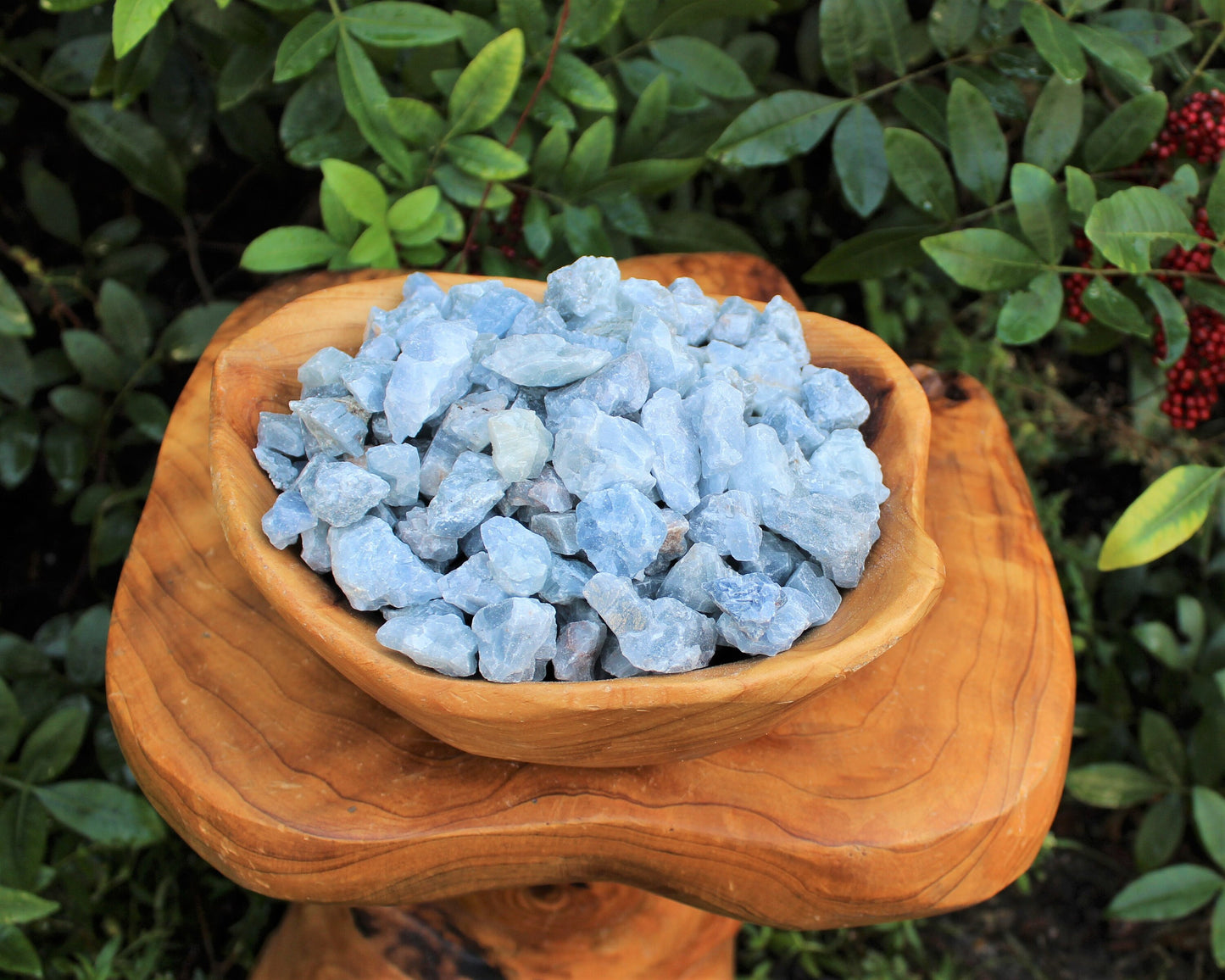 Blue Calcite Rough Natural Chips