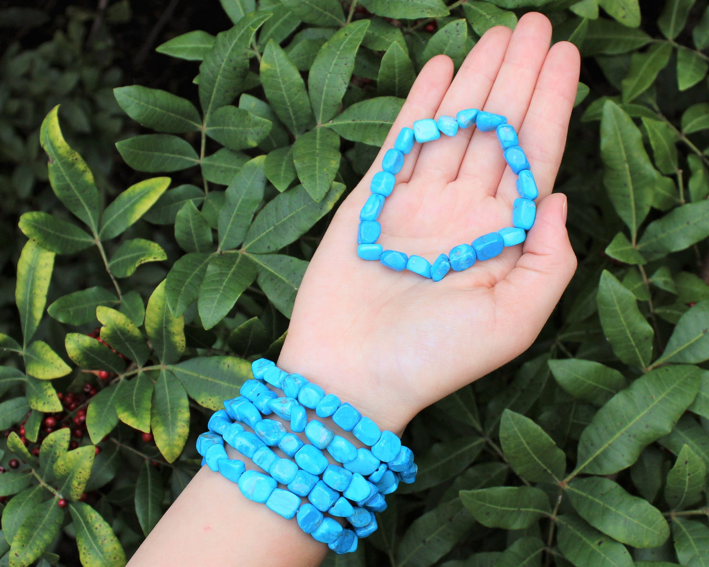 Howlite Tumbled Gemstone Bracelet