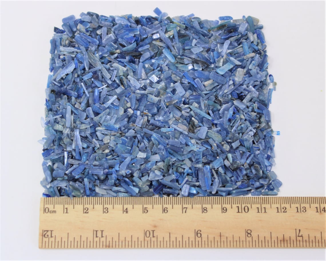 Kyanite Semi Tumbled Gemstone Mini Chips
