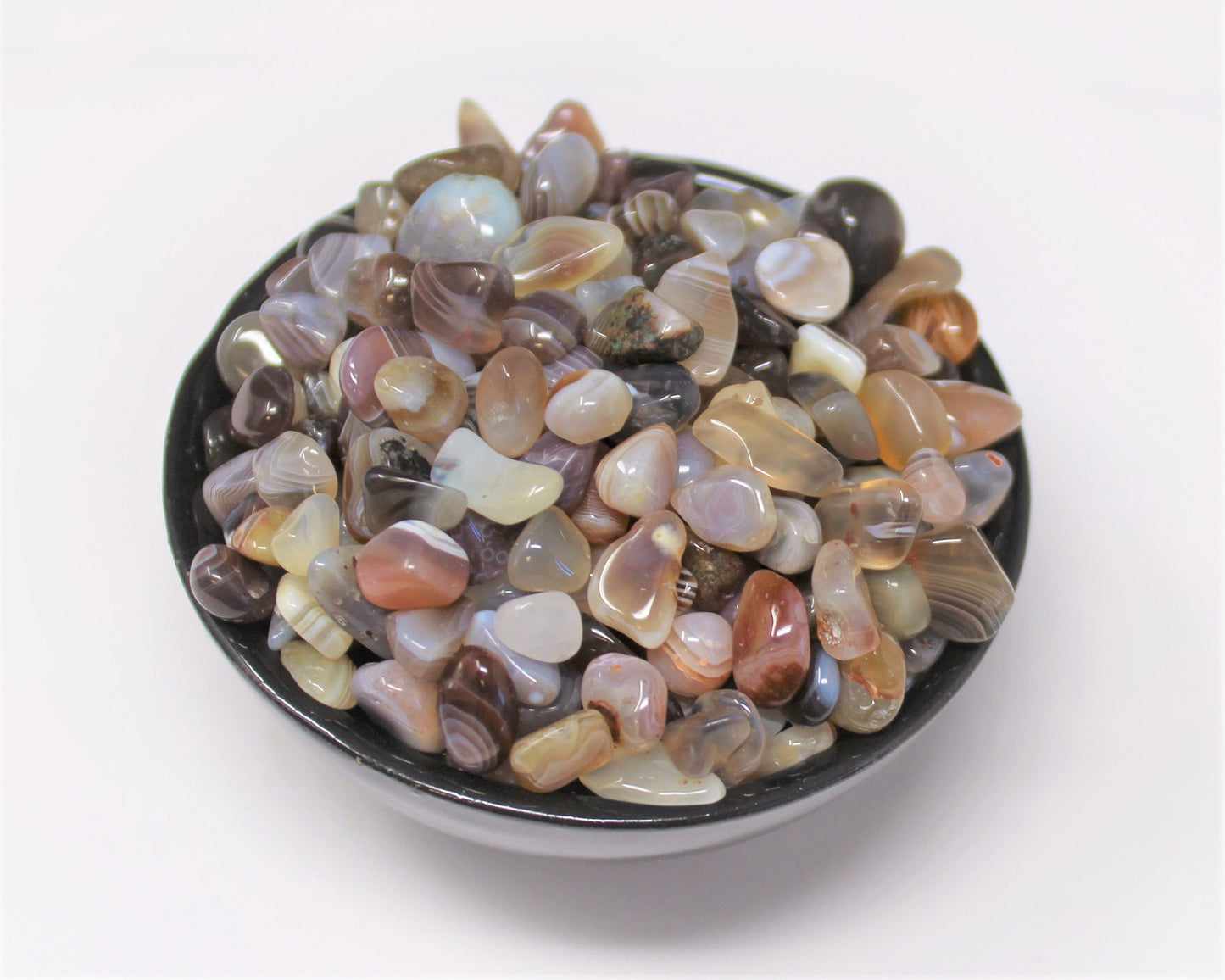 Botswana Agate Semi Tumbled Gemstone Mini Chips