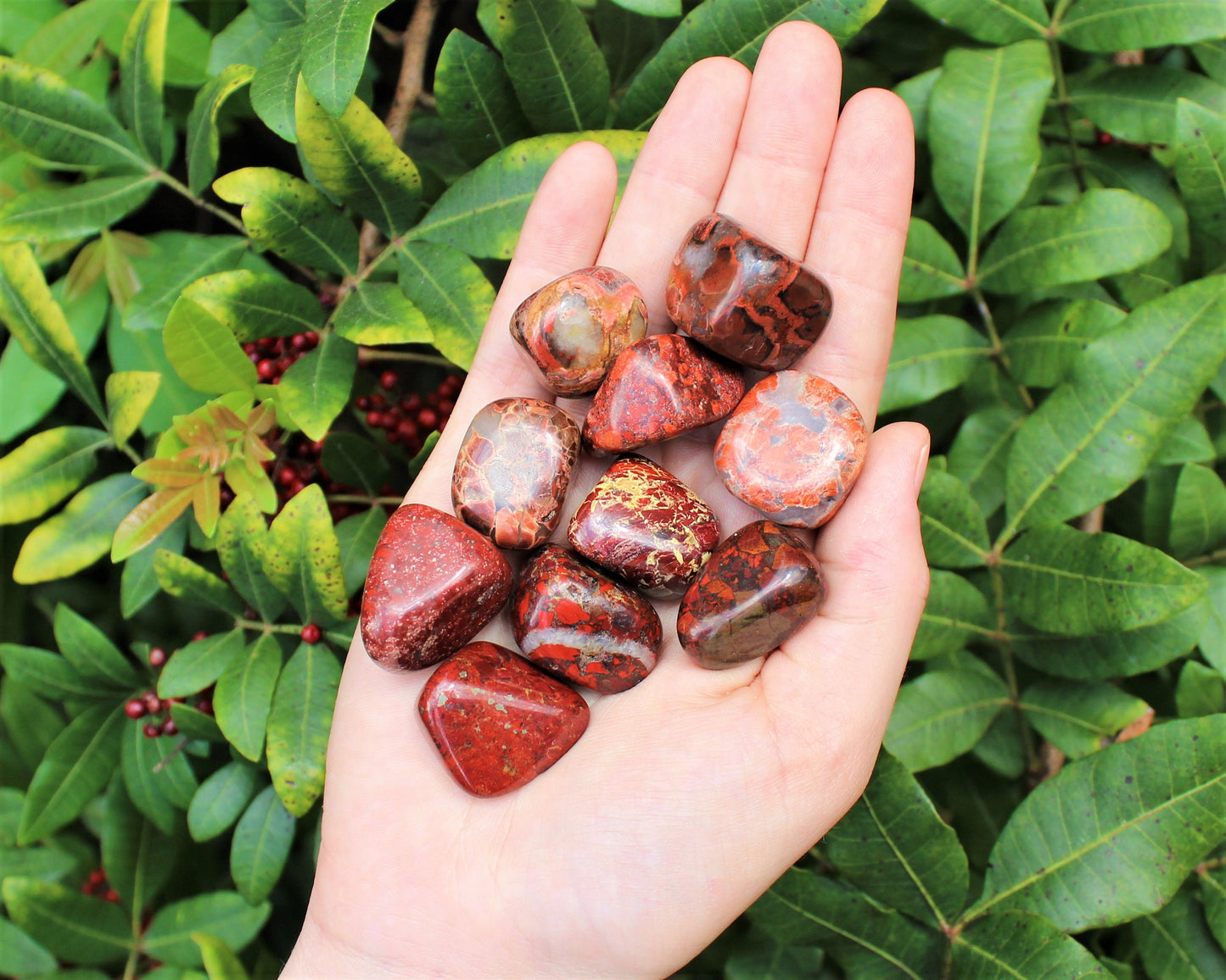 Brecciated Jasper Tumbled Stones