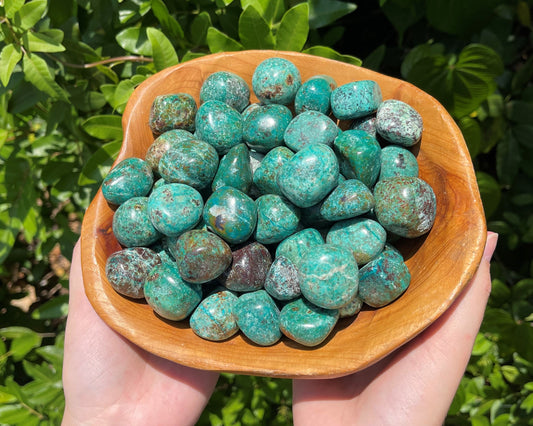 Assorted Design Chrysocolla Tumbled Stones