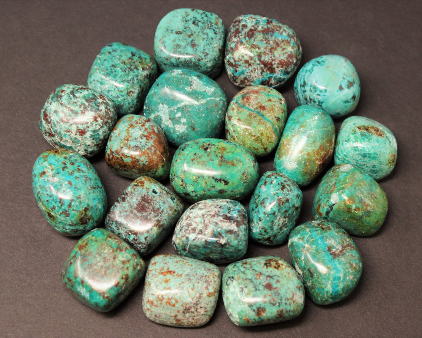 Assorted Design Chrysocolla Tumbled Stones