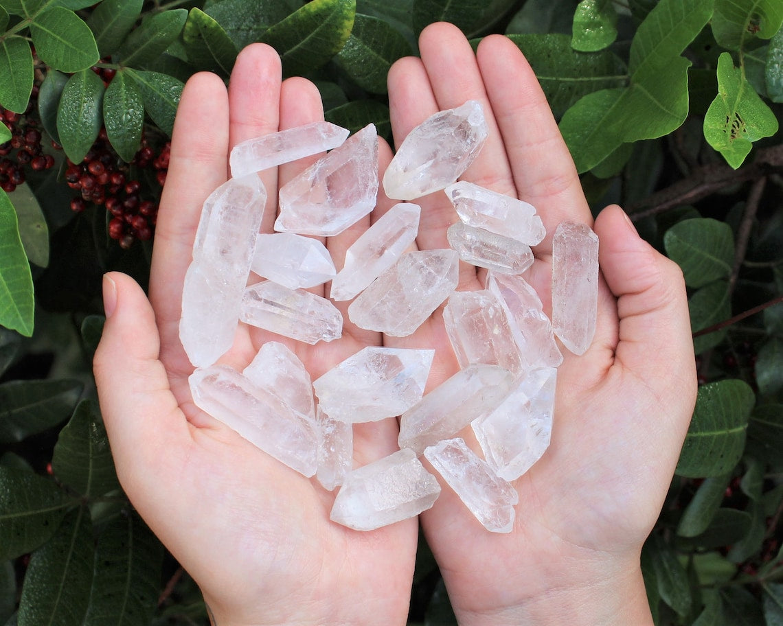 Clear And Smoky Quartz Crystal Points Mixed Assortment