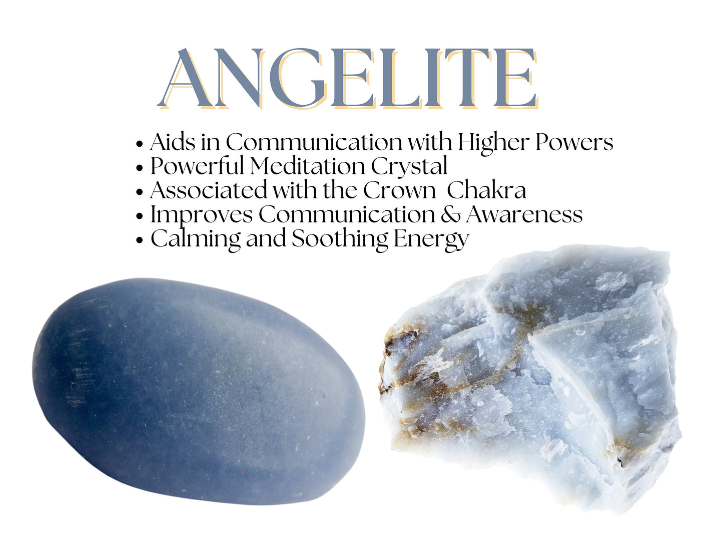 Clear Quartz Angelite And Sodalite Bracelet