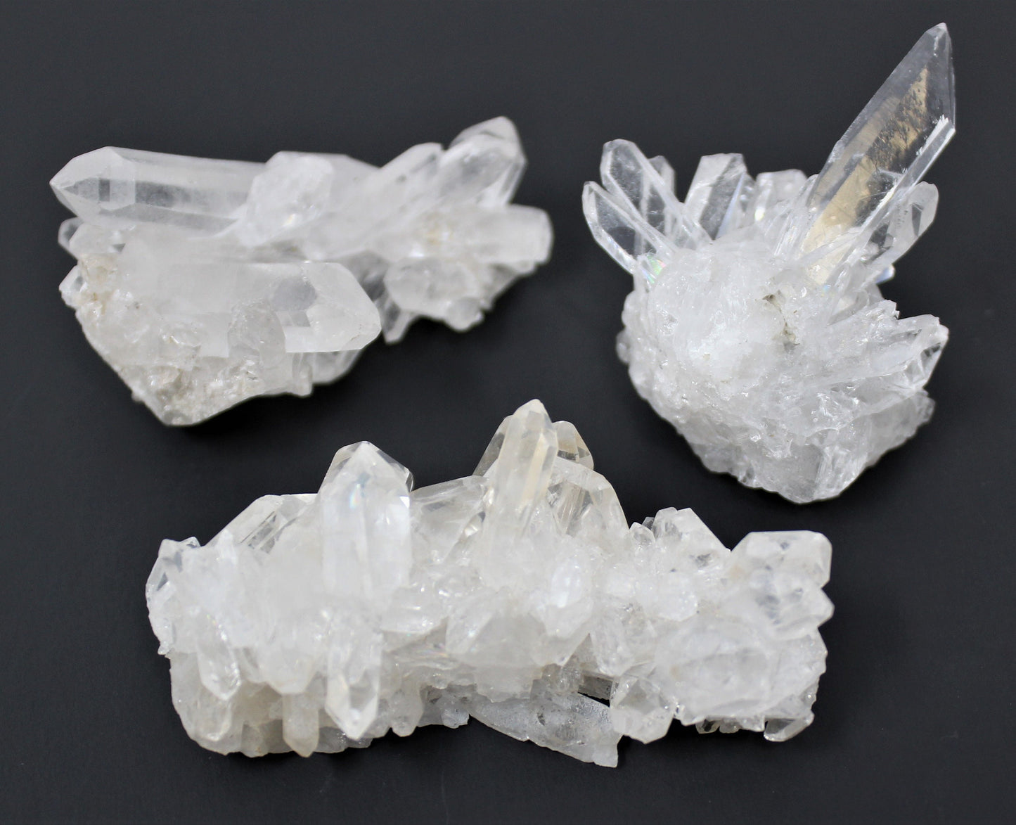 Clear Quartz Crystal Clusters