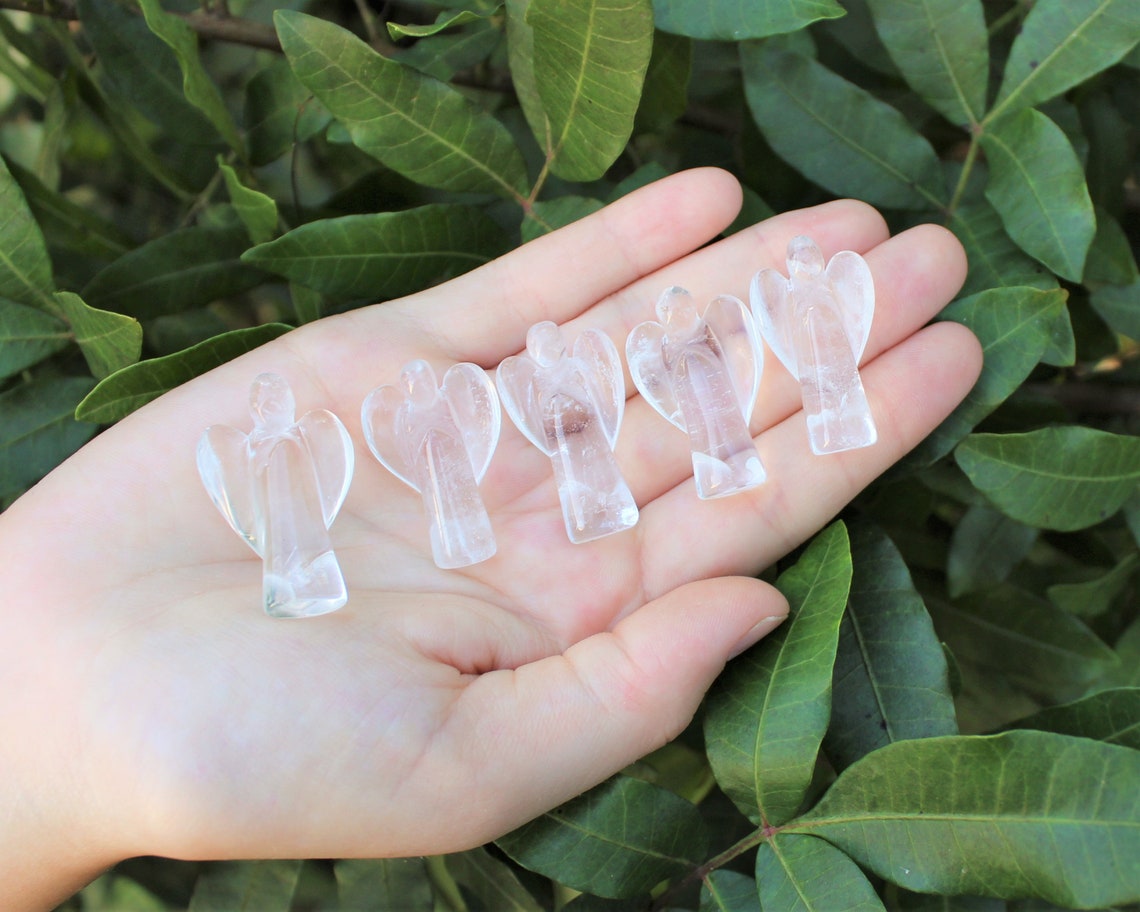 Clear Quartz Crystal Pocket Angel