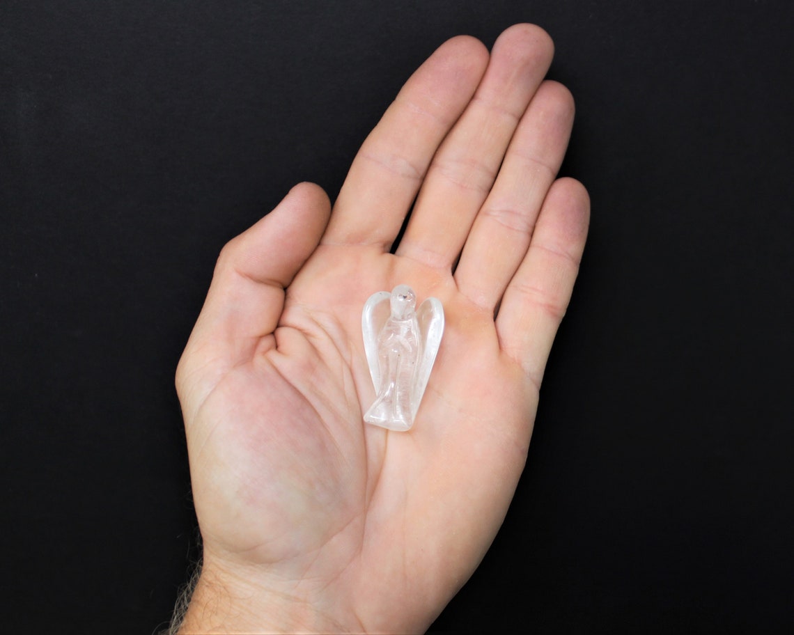 Clear Quartz Crystal Pocket Angel