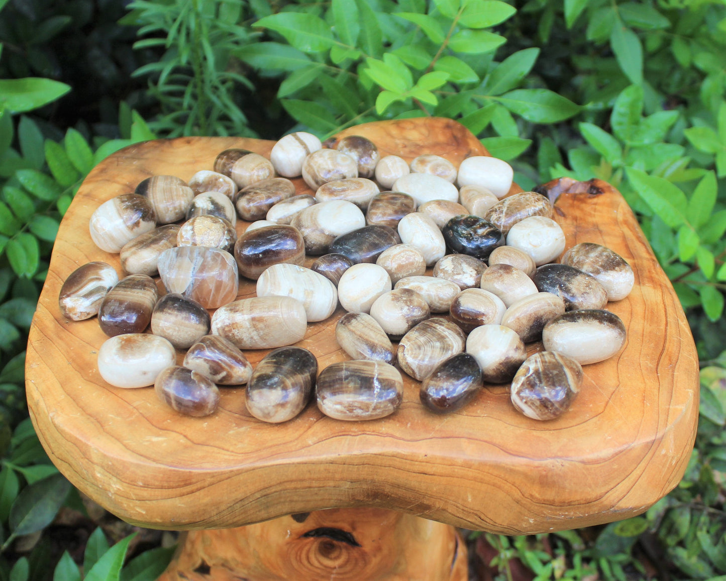 Soothing Coffee Calcite Tumbled Stone