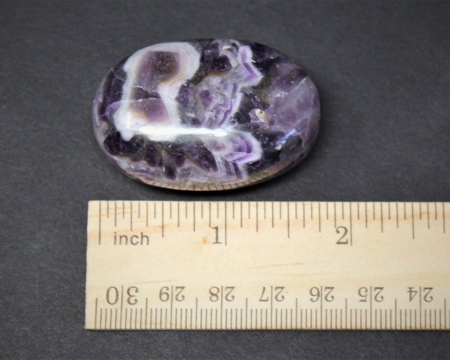 Elegant Polished Chevron Amethyst Stones