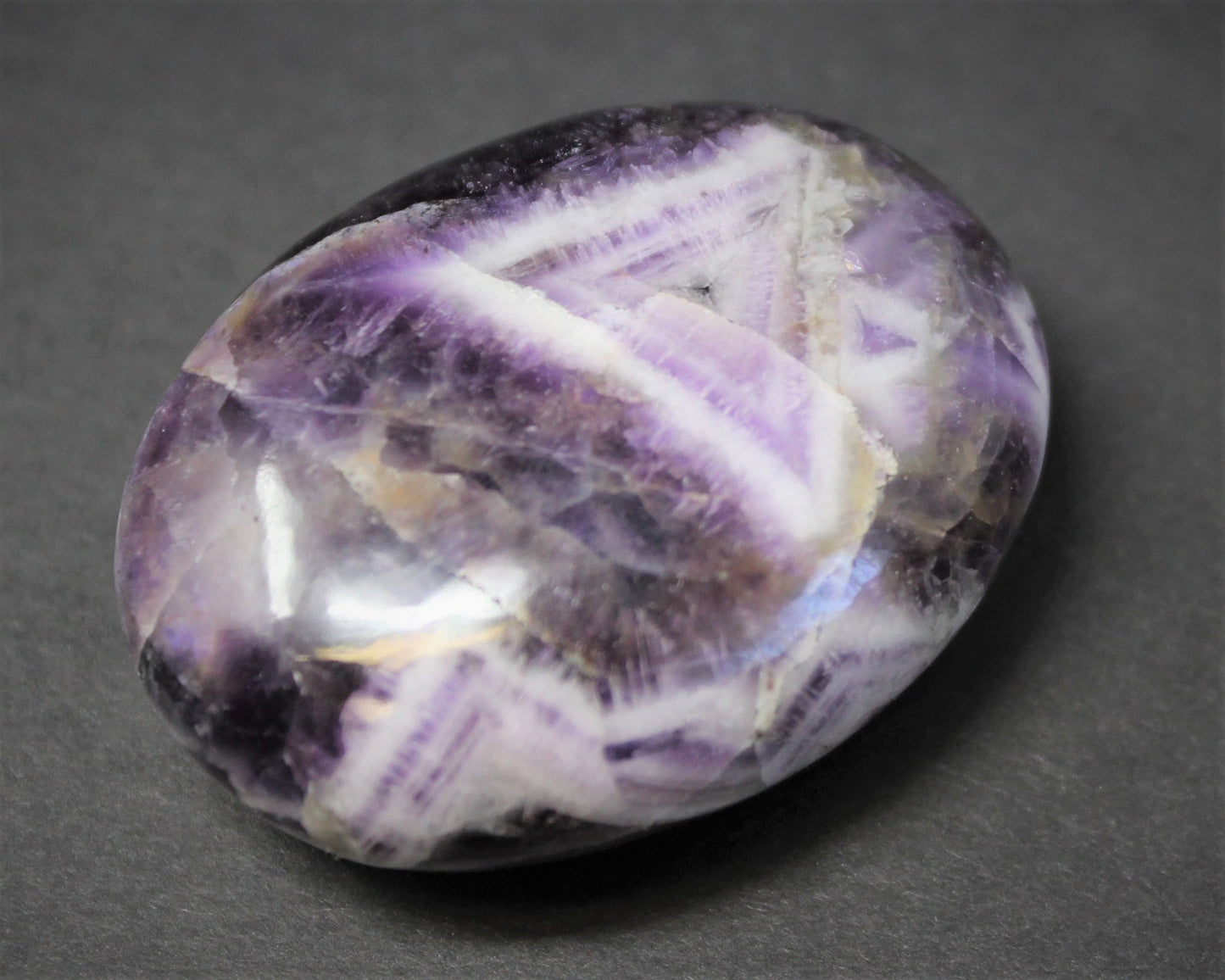 Elegant Polished Chevron Amethyst Stones