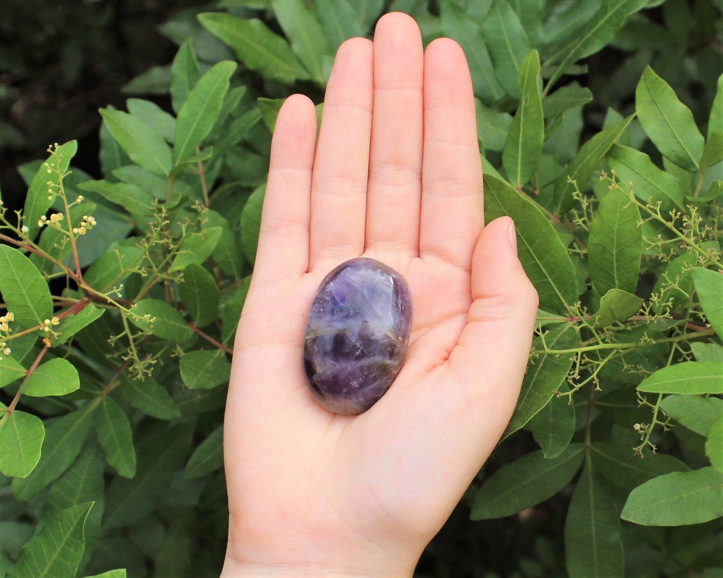 Elegant Polished Chevron Amethyst Stones