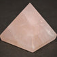 Elegant Rose Quartz Carved Pyramid