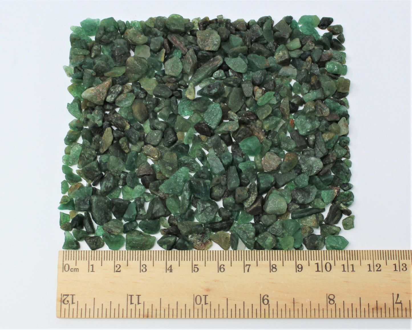 Emerald Semi Tumbled Gemstone Mini Chips