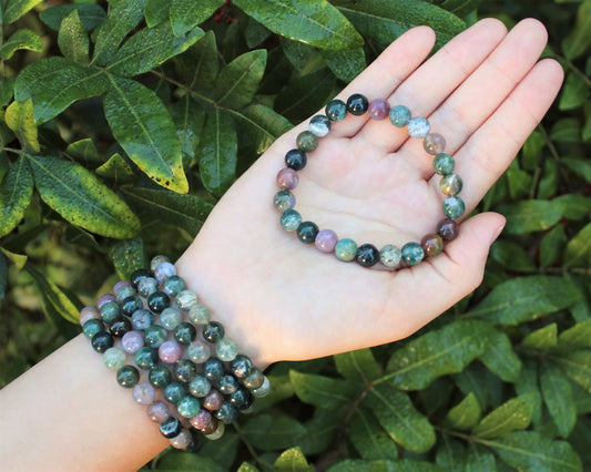 Jasper Bracelet Round Crystals