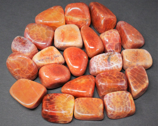 Fire Agate Tumbled Stones