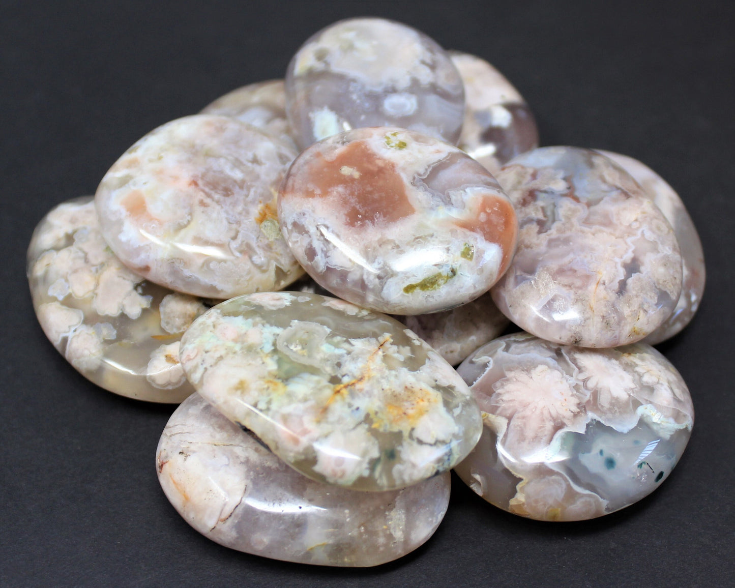 Flower Agate Polished Stones