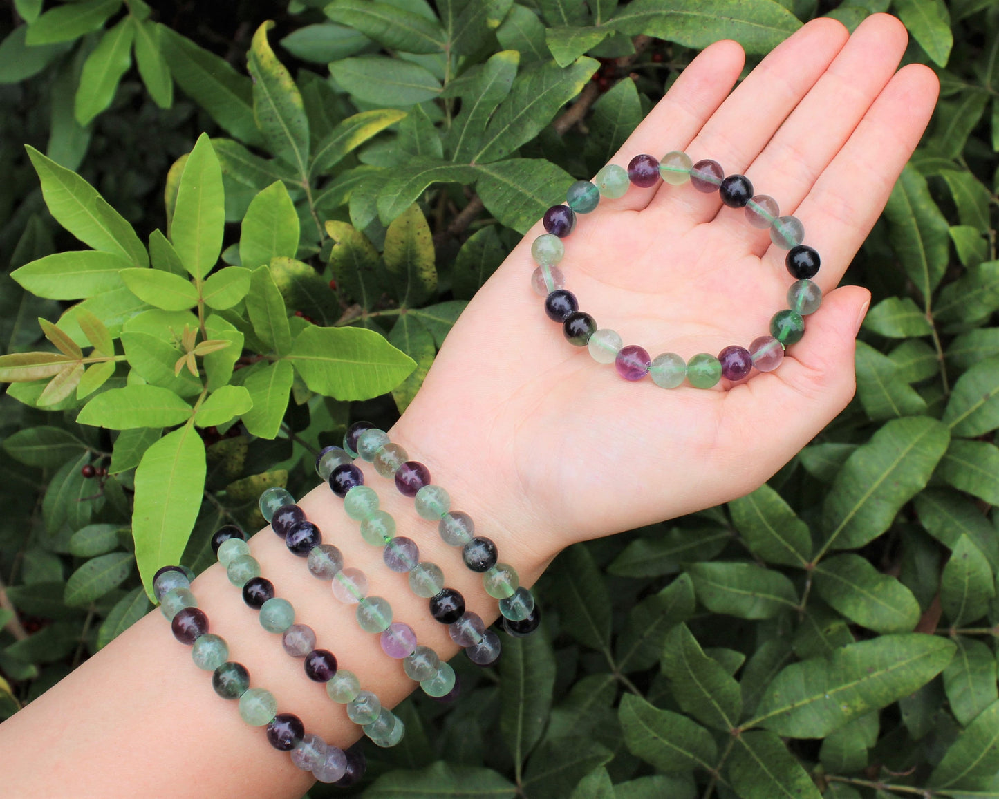 Fluorite Bead Bracelet