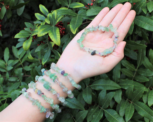 Fluorite Chip Bracelet