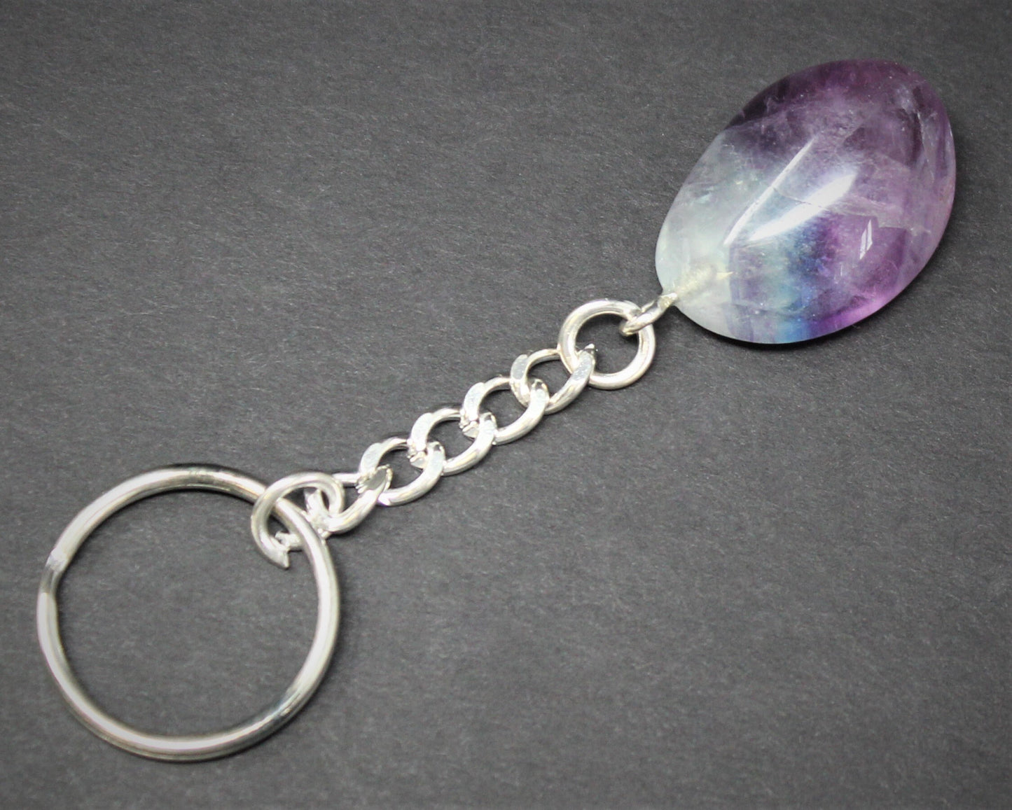 Fluorite Crystal Keychain