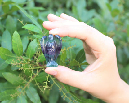 Fluorite Crystal Pocket Angel