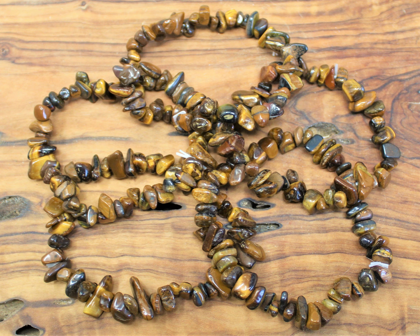 Gold Tiger Pattern Chip Bracelet