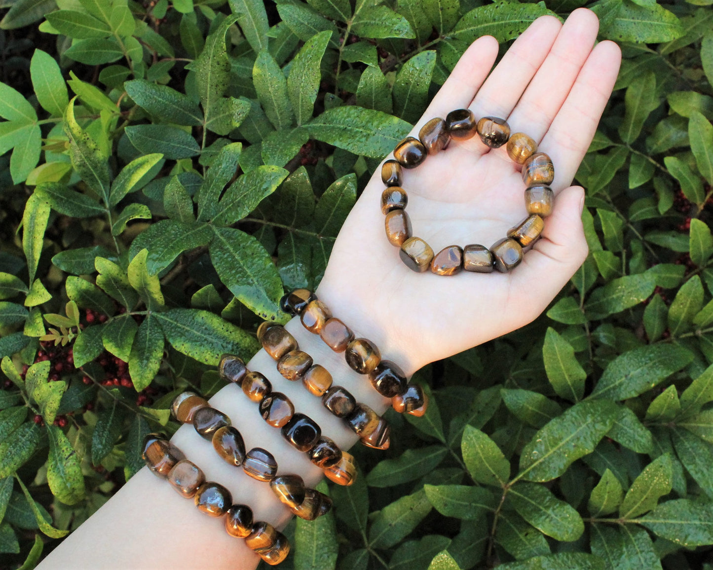 Tiger Tumbled Gemstone Bracelet