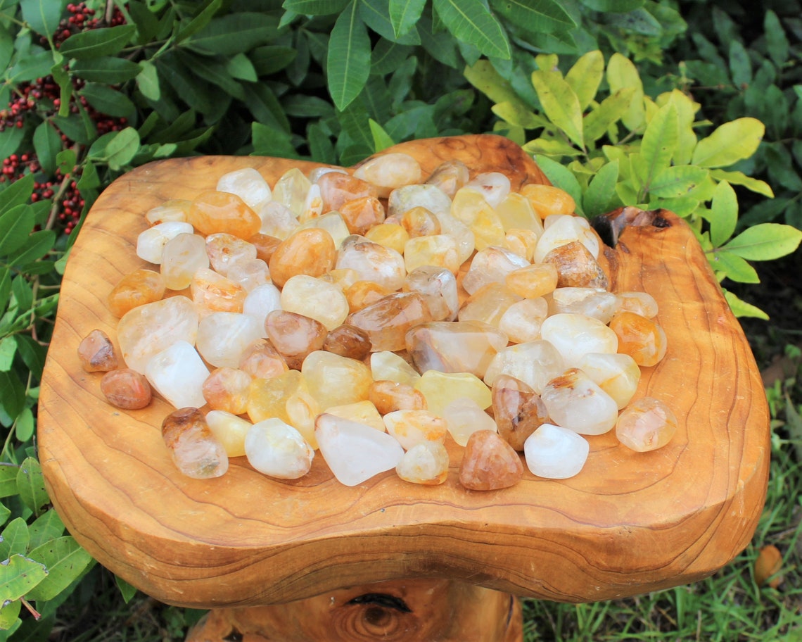 Golden Quartz Tumbled Stones