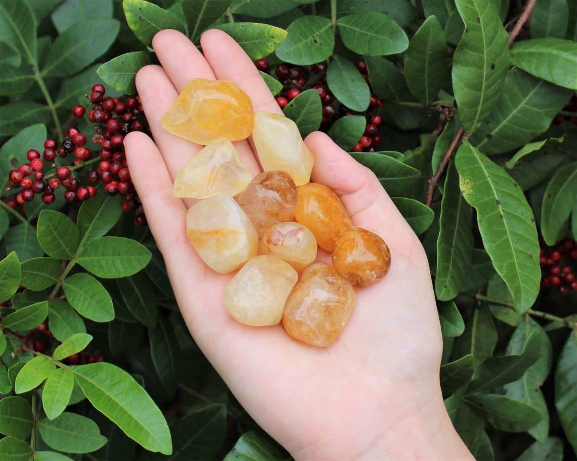 Golden Quartz Tumbled Stones