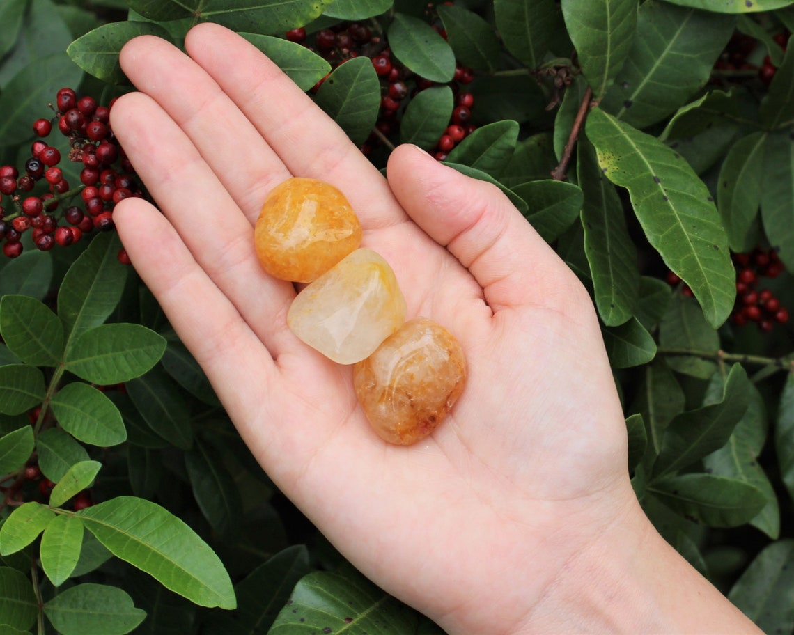 Golden Quartz Tumbled Stones