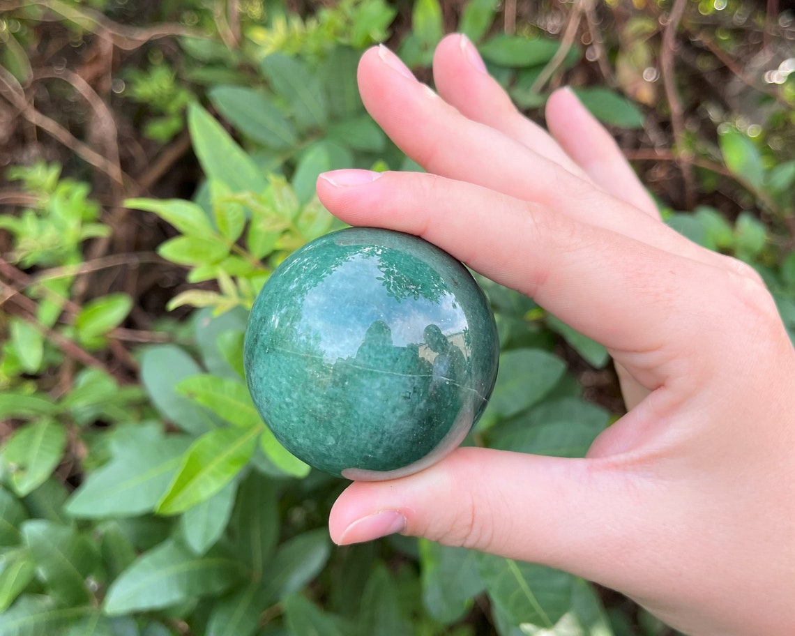 Aventurine Crystal Sphere With Stand