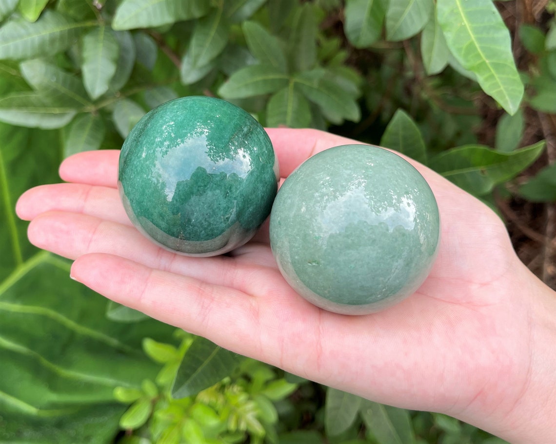 Aventurine Crystal Sphere With Stand