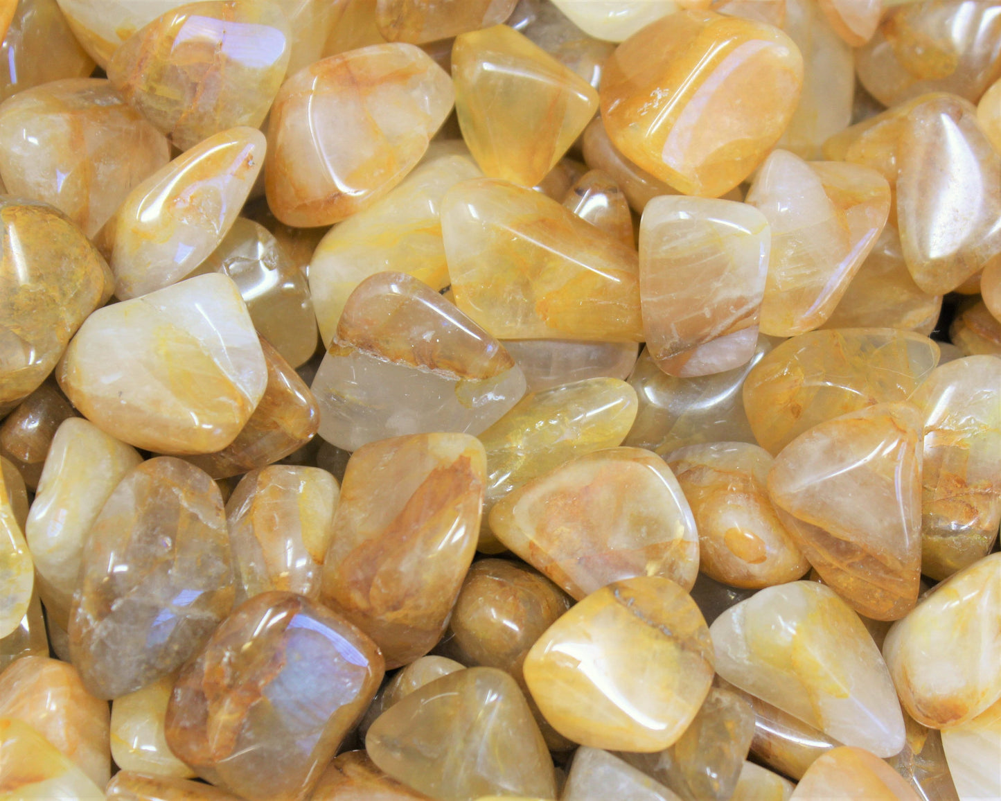 Hematoid Quartz Tumbled Stones